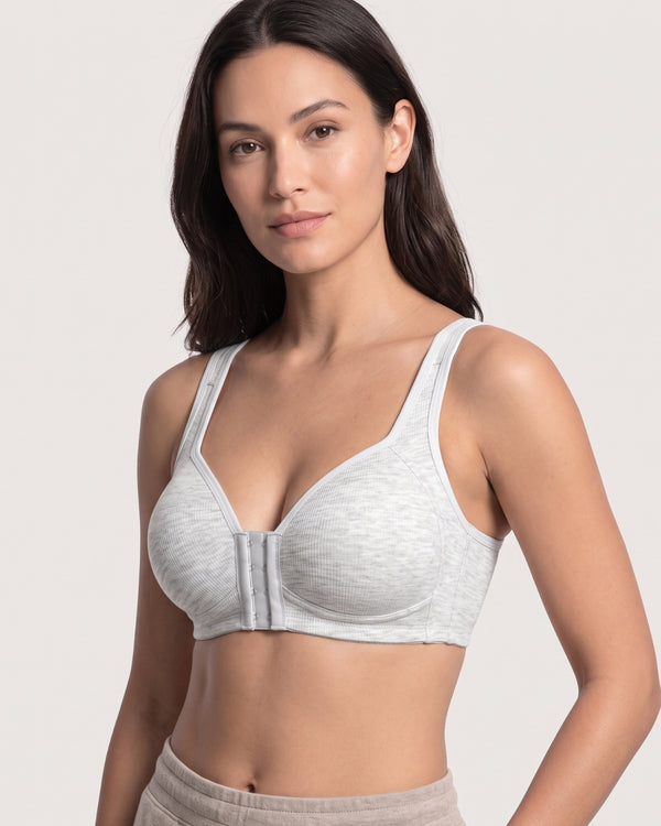 Easy-On Front Closure Wireless Support Bra