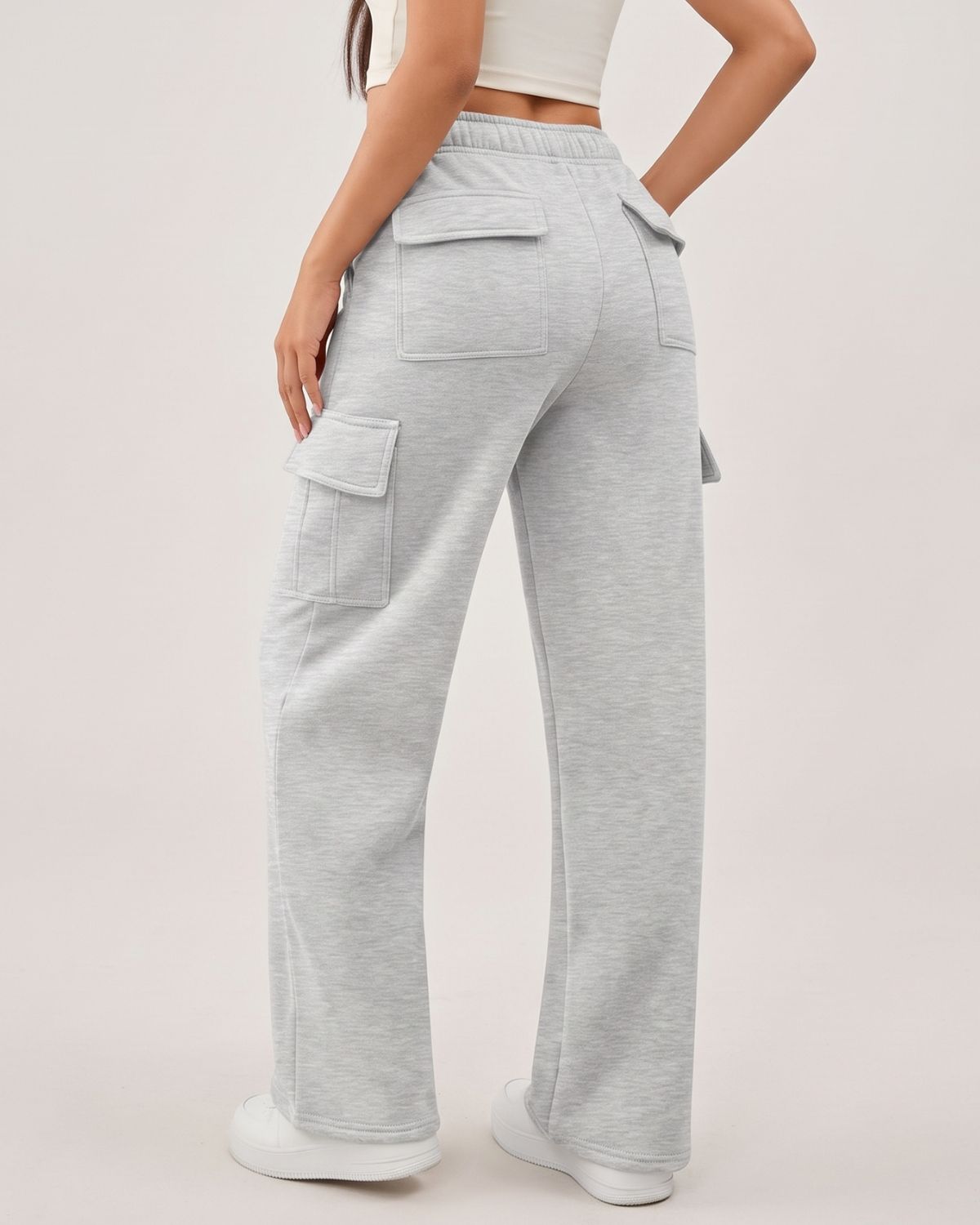 Relaxed Straight-Leg Pants with Pockets