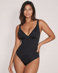 V Neck Bodysuit Tummy Control Shapewear