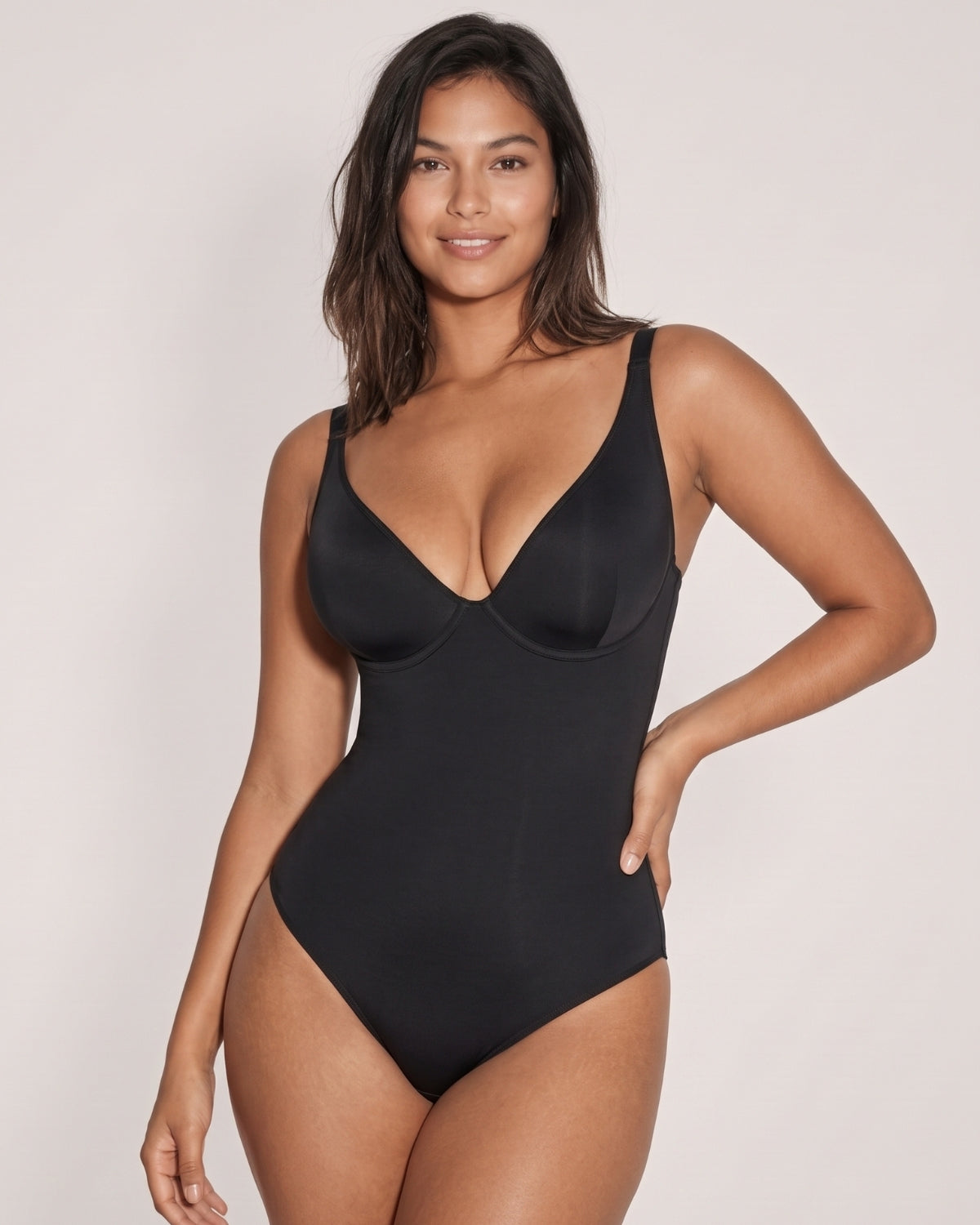 V Neck Bodysuit Tummy Control Shapewear