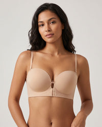 Front-Closure Strapless Push-Up Bra (For CD)
