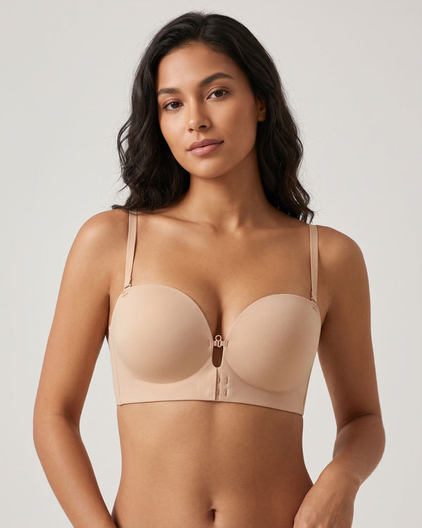 Front-Closure Strapless Push-Up Bra (For CD)