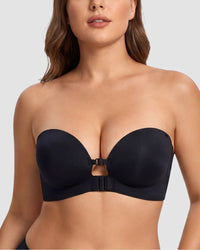 Reggiseno Push-Up Senza Spalline con Chiusura Anteriore