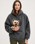 Pet Pouch Drop-Shoulder Hoodie