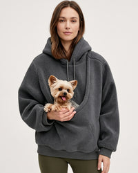 Pet Pouch Drop-Shoulder Hoodie