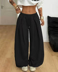 High-Waist Drawstring Jogger Pants