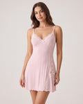 Bow-Detail Cami Slip Nightgown
