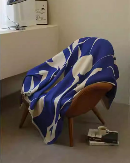 Blue Premium Sofa Throw for Office and Home Decor