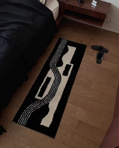 Nordic-Inspired Long Tufted Area Rug - Soft & Non-Slip Runner for Living Room & Bedroom