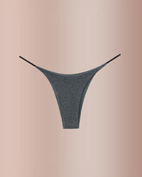 Low-Rise Cotton Double Strap Semi-Thong