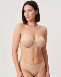 Reggiseno classico senza spalline con ferretto - Alto sostegno