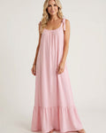 Ruched U-Neck Cami Maxi Dress