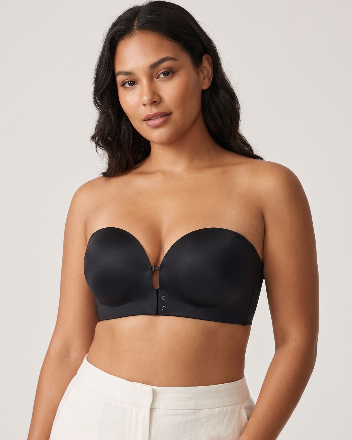 Front-Closure Strapless Push-Up Bra (For CD)