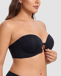 Reggiseno Push-Up Senza Spalline con Chiusura Anteriore