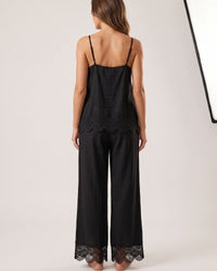 Lace-Trim Cami & Wide-Leg Pants Set