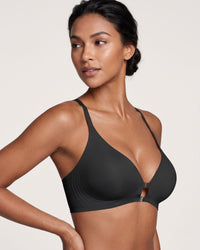Seamless Front-Closure Wire-Free Racerback Bra