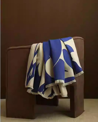 Blue Premium Sofa Throw for Office and Home Decor