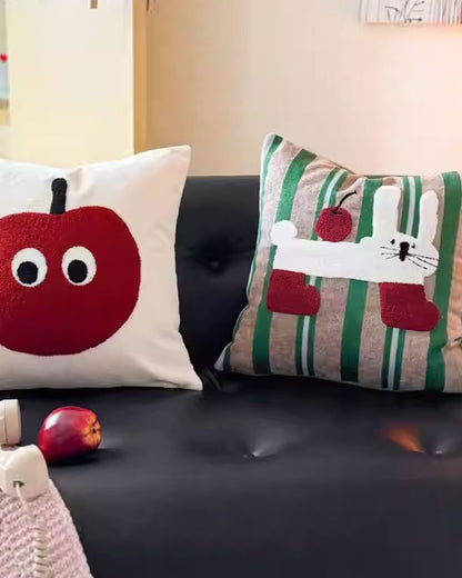 Cute Embroidered Pillow for Bedroom and Bedside