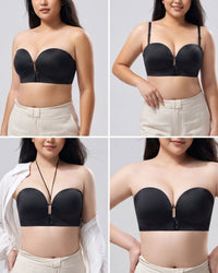 Front-Closure Strapless Push-Up Bra (For CD)