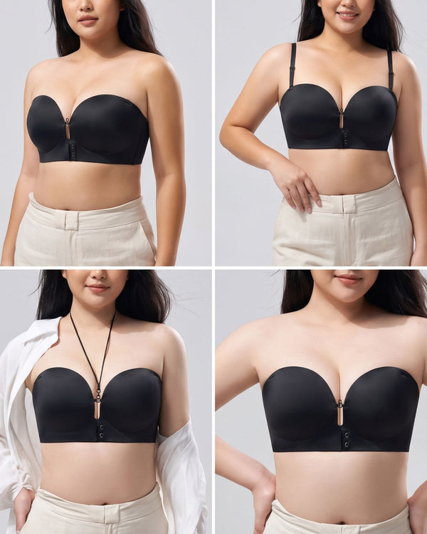 Front-Closure Strapless Push-Up Bra (For CD)