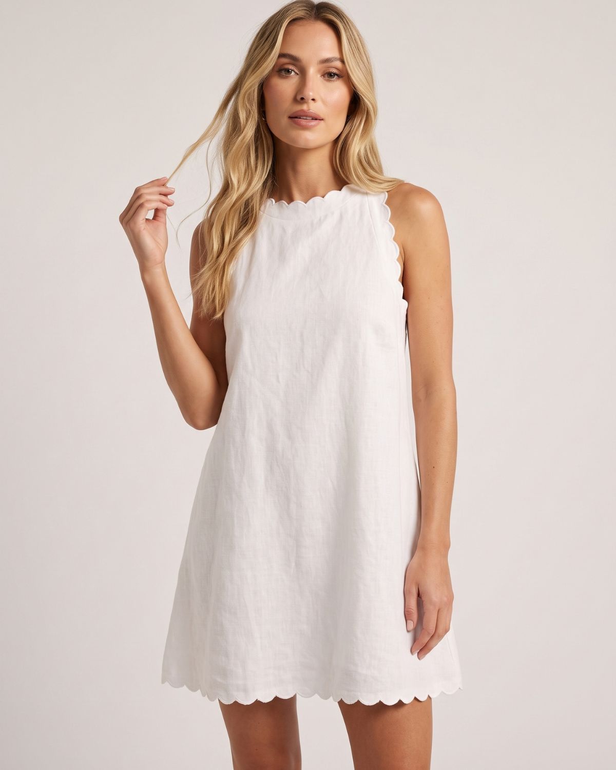Coastal Escape Sleeveless Swing Dresses