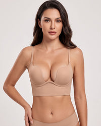 Low-Back Plunge Push-Up Bra