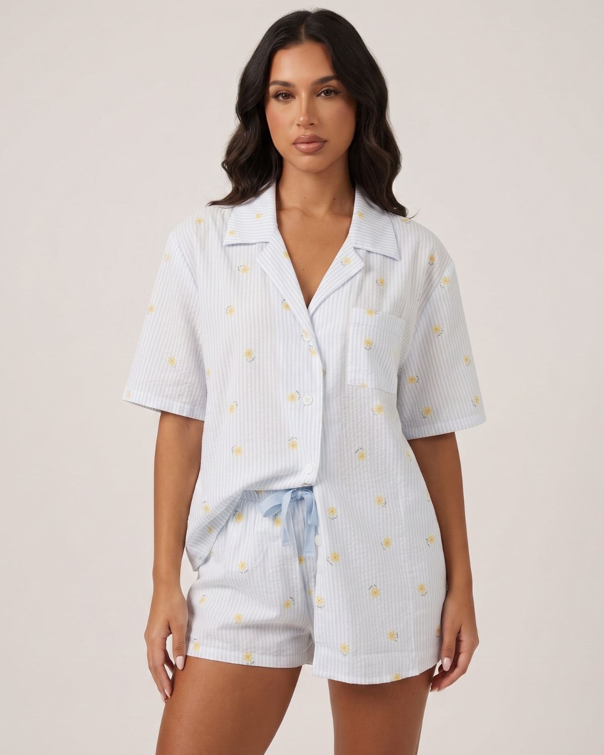 Sweetheart Print Pajama Set