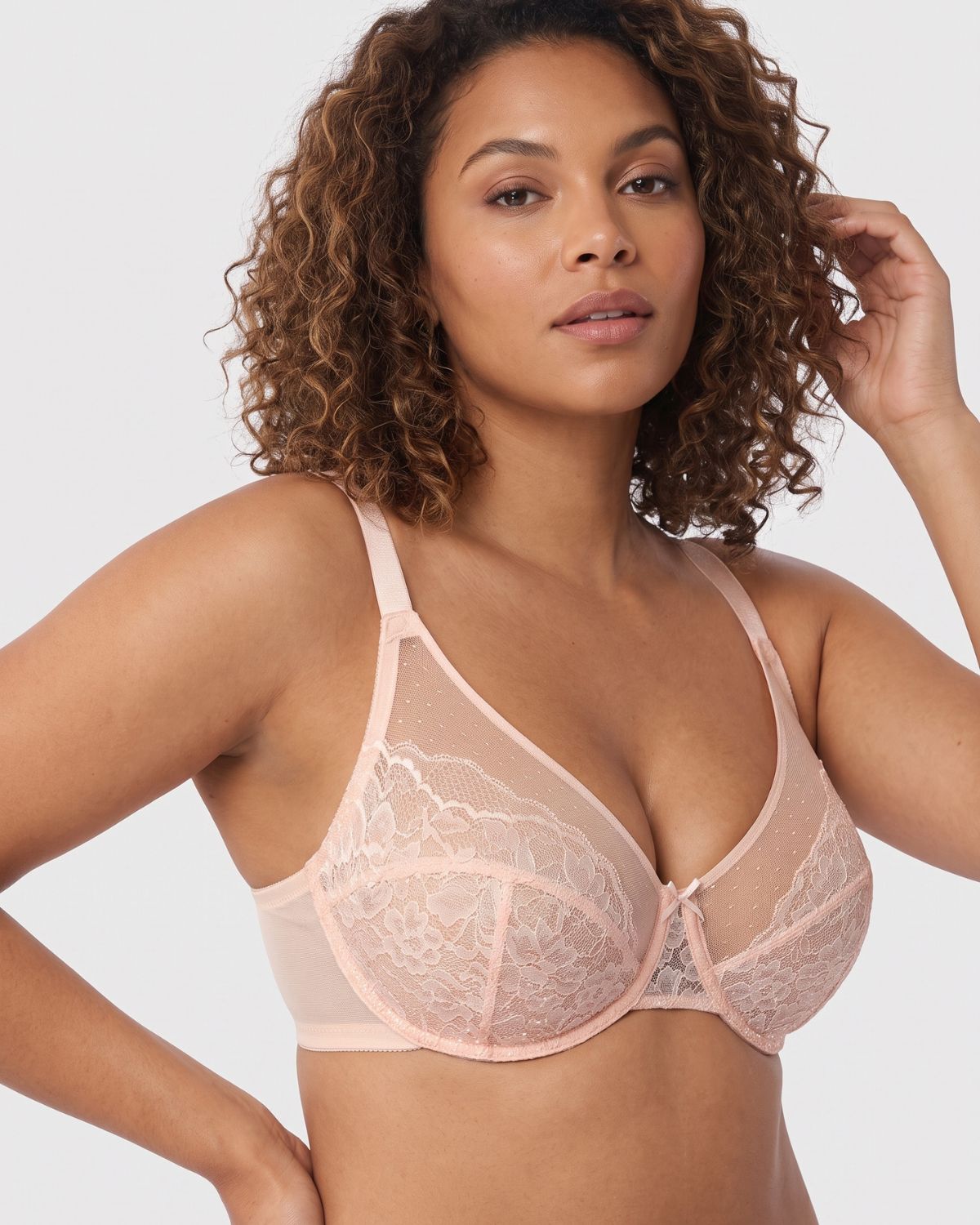 Full Coverage Floral Lace Bra