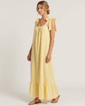 Ruched U-Neck Cami Maxi Dress