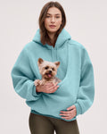 Pet Pouch Drop-Shoulder Hoodie