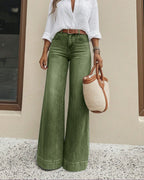Vintage Washed Relaxed Wide-Leg Jeans