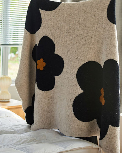 Sunflower Designer Knit Throw Blanket - Sofa & Office Nap Blanket