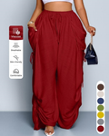 High-Waist Drawstring Harem Pants