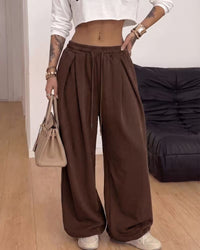 High-Waist Drawstring Jogger Pants