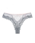 Sheer Heart Mesh Lace Thong