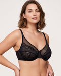 Full Coverage Floral Lace Bra