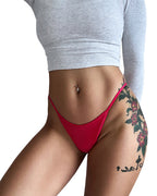 Animal Print Thin Strap Brief