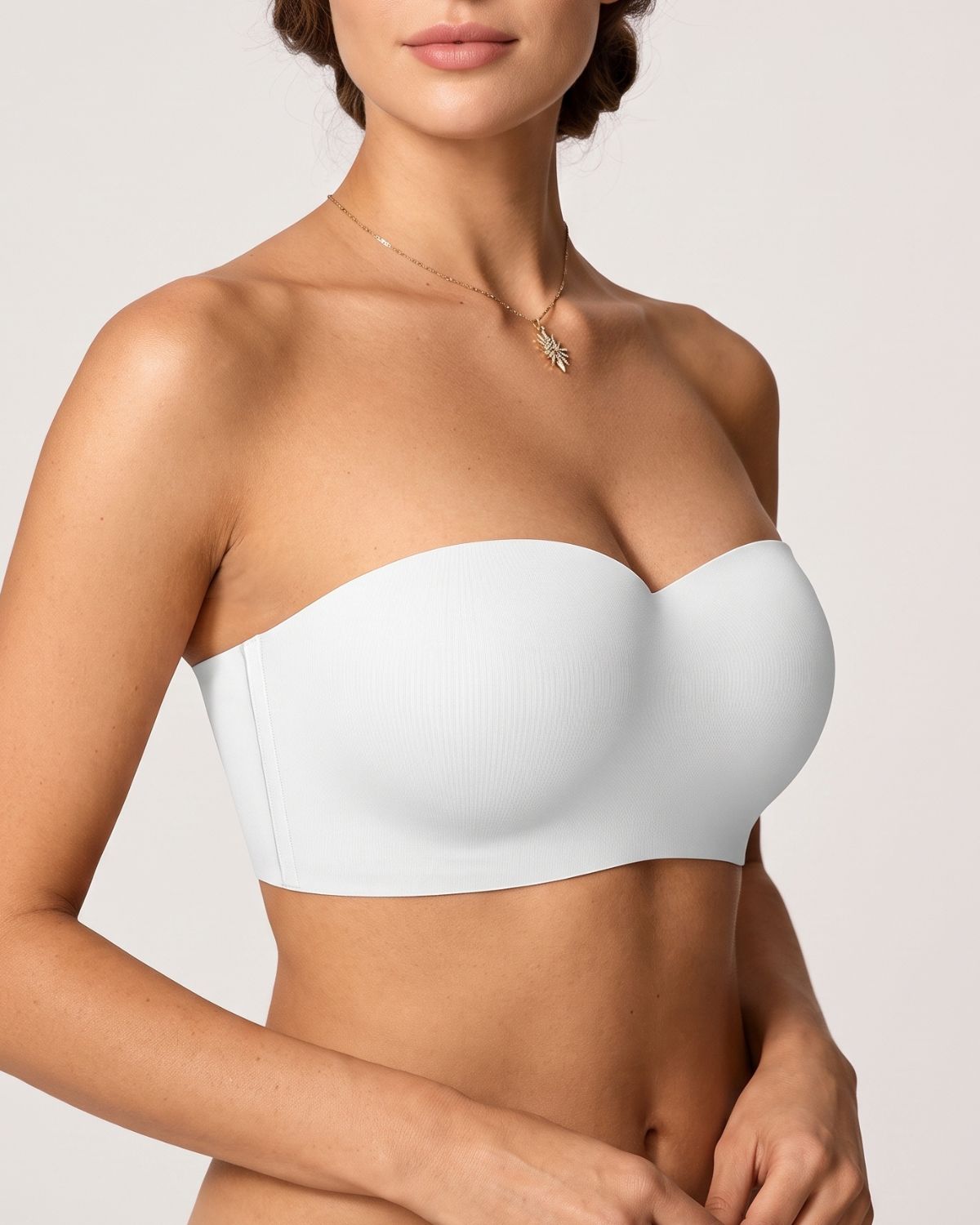 Reggiseno multiuso senza spalline, senza ferretto, per una schiena liscia