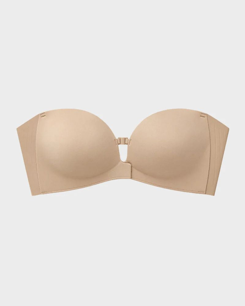 Reggiseno Push-Up Senza Spalline con Chiusura Anteriore