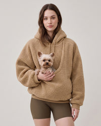 Pet Pouch Drop-Shoulder Hoodie