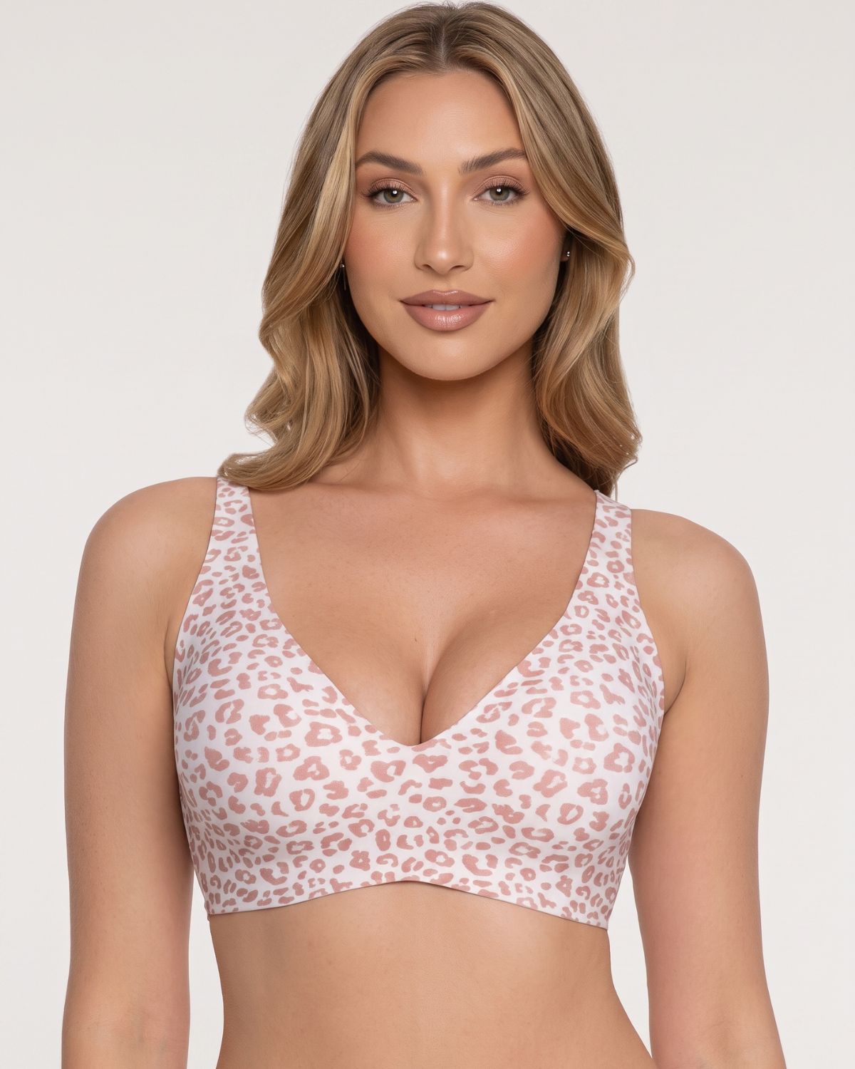 Reggiseno senza ferretto in gelatina con ferretto e scollo a V profondo