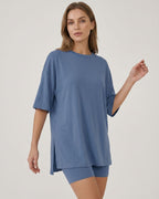 Casual Oversized 2-Piece Split Hem Lounge Set