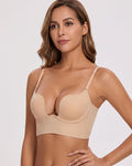 Low-Back Plunge Push-Up Bra