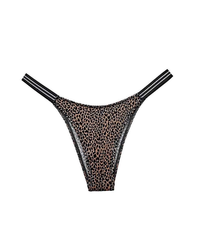 Seamless Leopard Print Bikini Brief