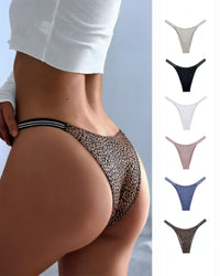 Seamless Leopard Print Bikini Brief