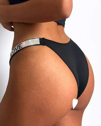 Rhinestone Embellished Sexy Thong