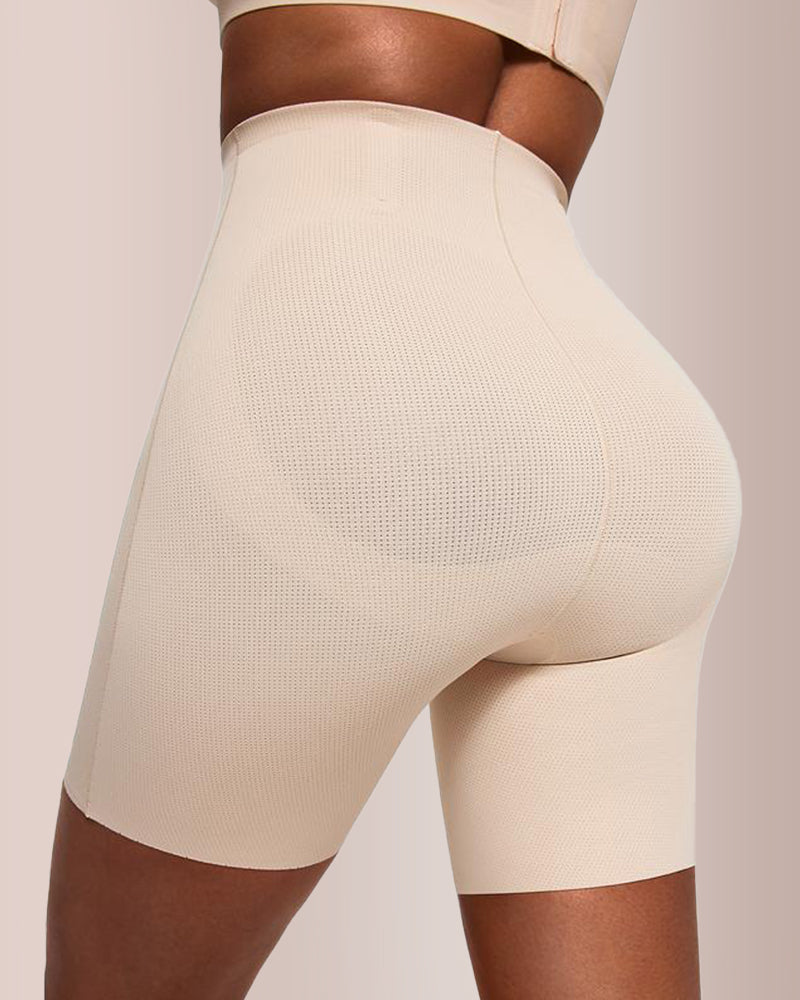 Pantaloncini modellanti senza cuciture a vita alta che sollevano i glutei 