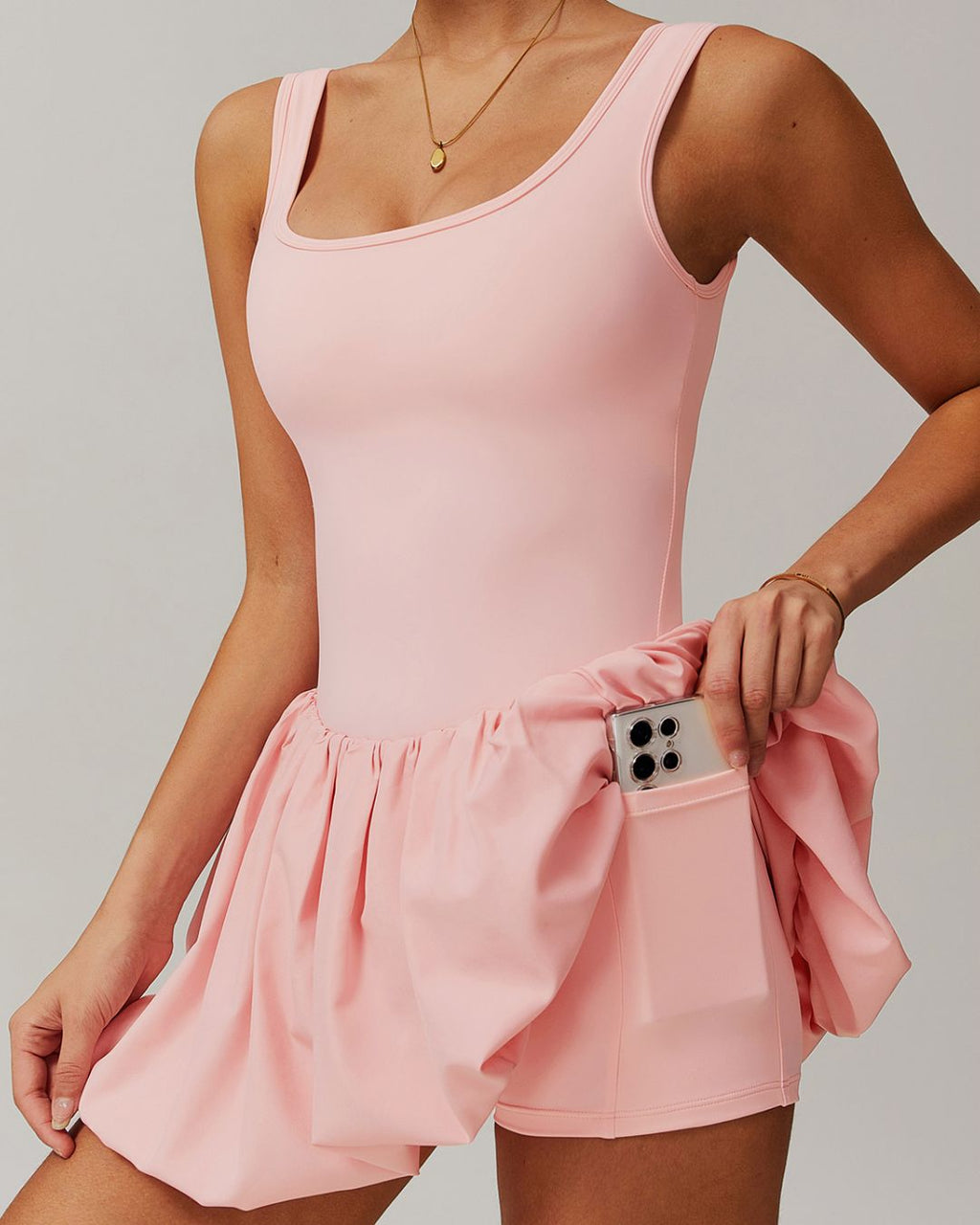 Tennis Dress with Built-In Bodysuit