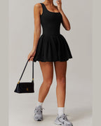 Tennis Dress with Built-In Bodysuit