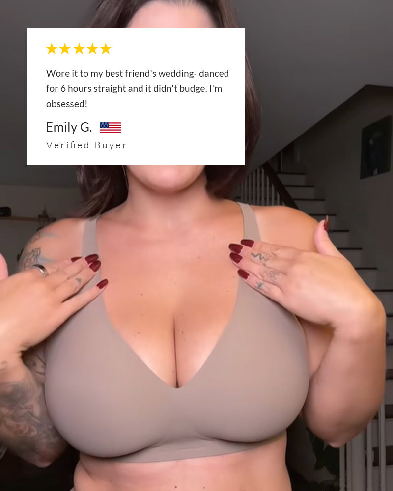 Deep V Lift Seamless Jelly Bra